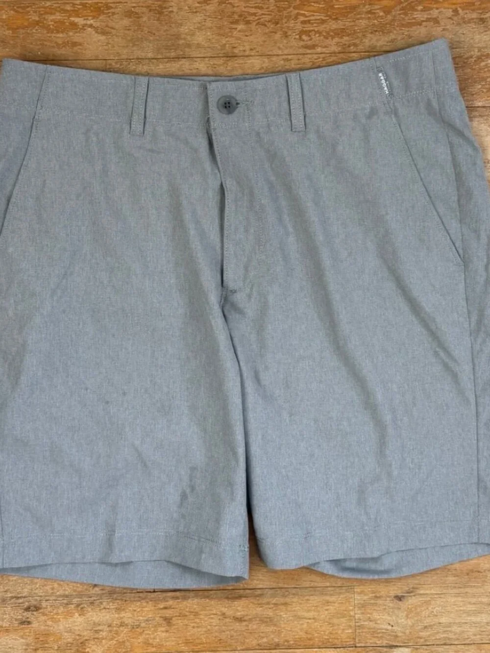 Haggar Sport Shorts Size 34 Waist NWT Gray Performance Action 4 Way Stretch Bra - Picture 1 of 4